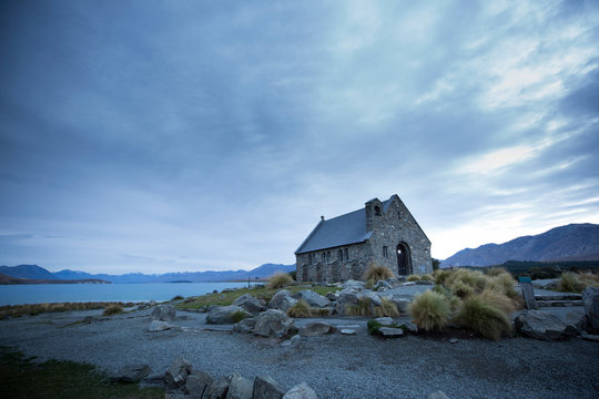 The South Island of New Zealand Tekapo Wrangler Church