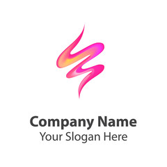 Abstract graphic icon, logo design template, symbol for company