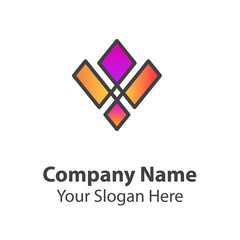 Abstract graphic icon, logo design template, symbol for company