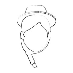 woman gardener with hat avatar character avatar character vector illustration design