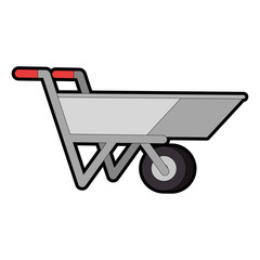 wheelbarrow tool isolated icon vector illustration design