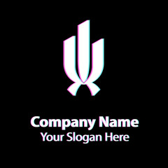 Abstract graphic icon, logo design template, symbol for company