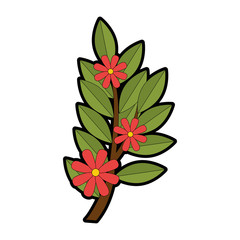tree floral plant isolated icon vector illustration design