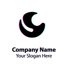 Naklejka premium Abstract graphic icon, logo design template, symbol for company