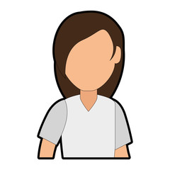 beautiful woman avatar character vector illustration design