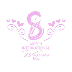Women's day greeting card.