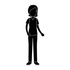 beautiful woman avatar character vector illustration design