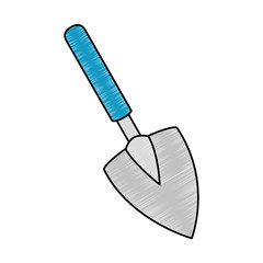 gardening shovel isolated icon vector illustration design