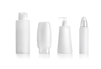 Cosmetic packaging isolated on white 