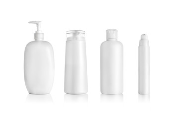 Cosmetic packaging isolated on white 