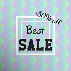 sale banner with holographic foil - 191280614