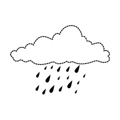 weather cloud rainy icon vector illustration design