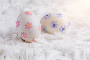 colorful handmade easter eggs