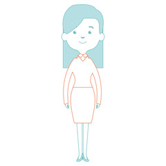 cute mother avatar character vector illustration design