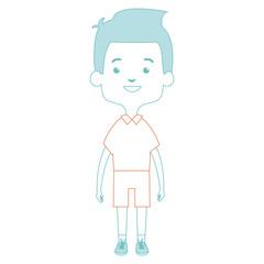 cute and little boy vector illustration design