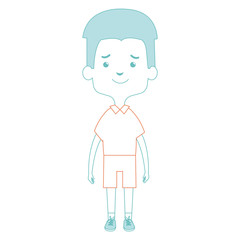 cute and little boy vector illustration design