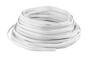 Electric cable on white