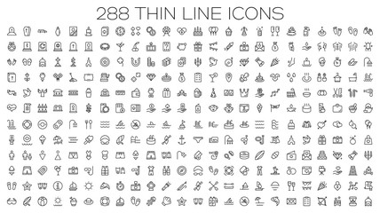 Flat icon set