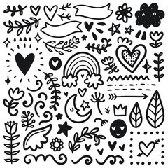 Vector black elements