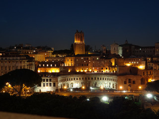 Fototapeta na wymiar Forum of Augustus at Night