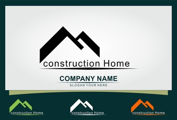 M home construction logo