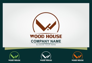 wood house logo