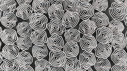 Pattern from white flowers