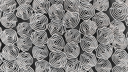 Pattern from white flowers