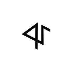 art of letter qr logo vector