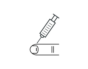 Injection symbol icon