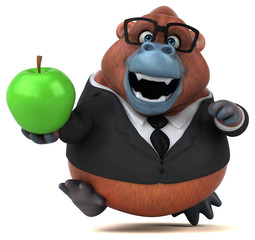 Fun Orang Outan - 3D Illustration