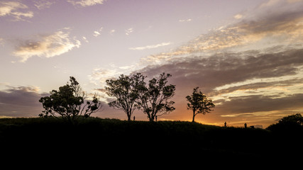 Fototapeta na wymiar Mt Eden Sunset, New Zealand