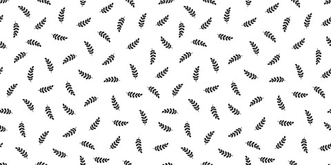 leaf plant isolated flower herb seamless pattern doodle vector wallpaper background
