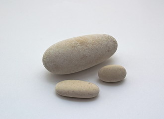 Light sea stones of different sizes