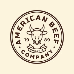 Beef - vector logo/icon illustration mascot