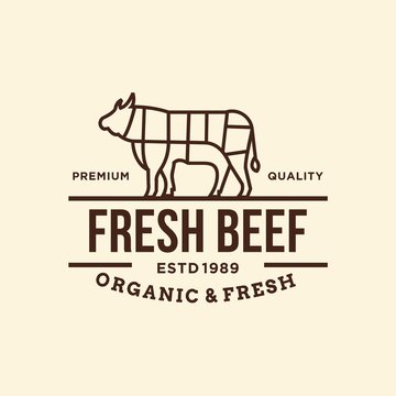 Beef - vector logo/icon illustration mascot