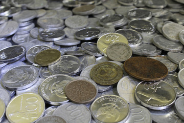 Old And New Indonesian Rupiah Coin 