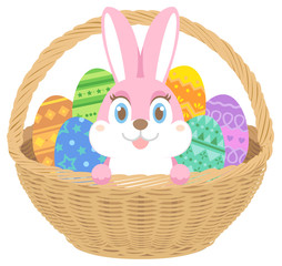 イースター（カゴ入りうさぎ）02