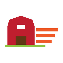 Run Farm Logo Icon Design