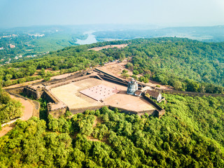 Aerial View of Fort Aguada in Goa India
