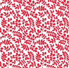 Лист красный