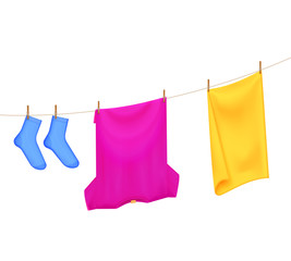 Drying Laundry Color Composition