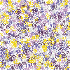 Vector Confetti Background Pattern. Element of design. Color spirals on a black background
