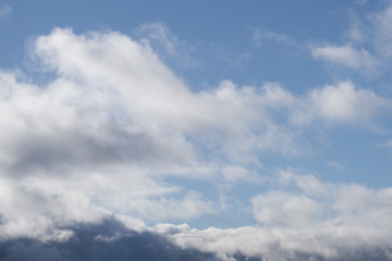 Obraz premium fat bluish cloud continuous over the top .