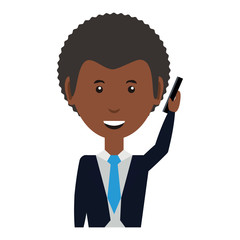 cartoon businessman icon