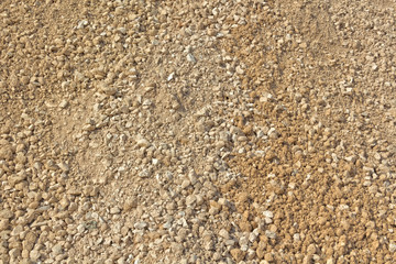 Crushed stone for construction.  Crushed stone – Texture. Background.