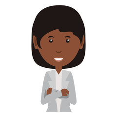 cartoon businesswoman icon