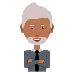 cartoon businessman icon