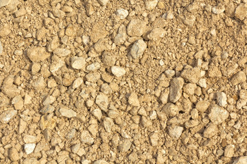 Crushed stone for construction.  Crushed stone – Texture. Background.