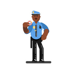 Black police officer